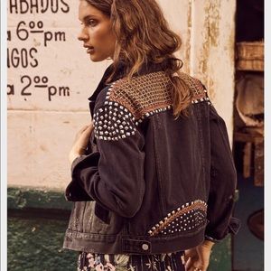 Stargazer black denim jacket by Auguste the Label